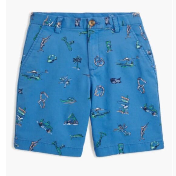 NWT Boys Vineyard Vines Stretch Breaker Shorts (12) Nautical Theme - Picture 1 of 3